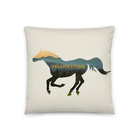 Yellowstone Horse Throw Pillow