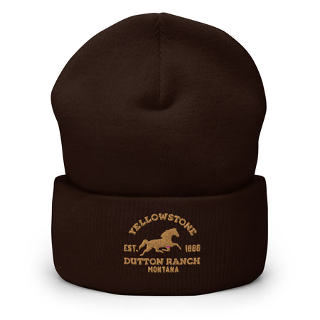 Yellowstone Dutton Ranch Montana Cuffed Beanie