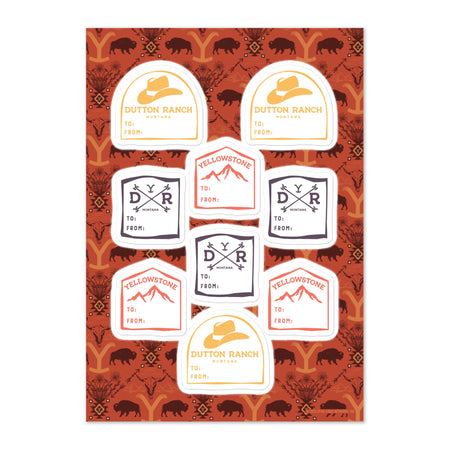 Yellowstone Icons Gift Sticker Sheet