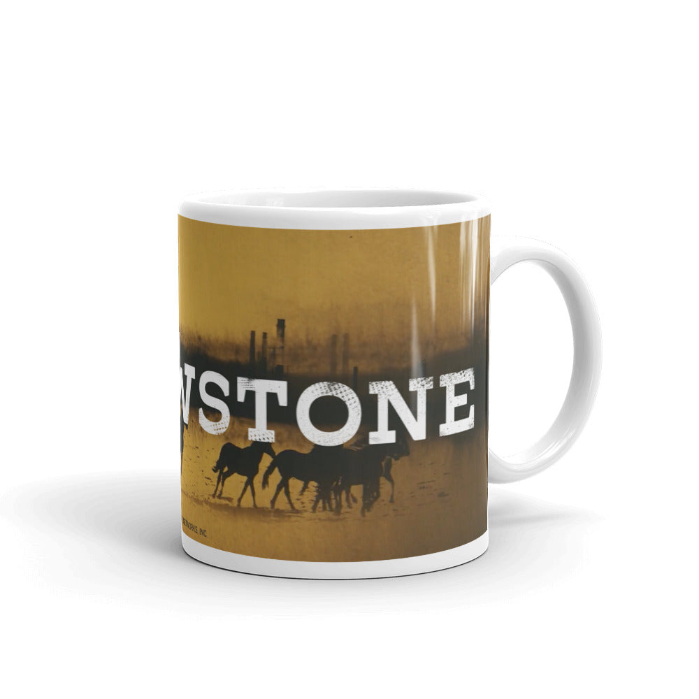 Yellowstone Logo White Mug