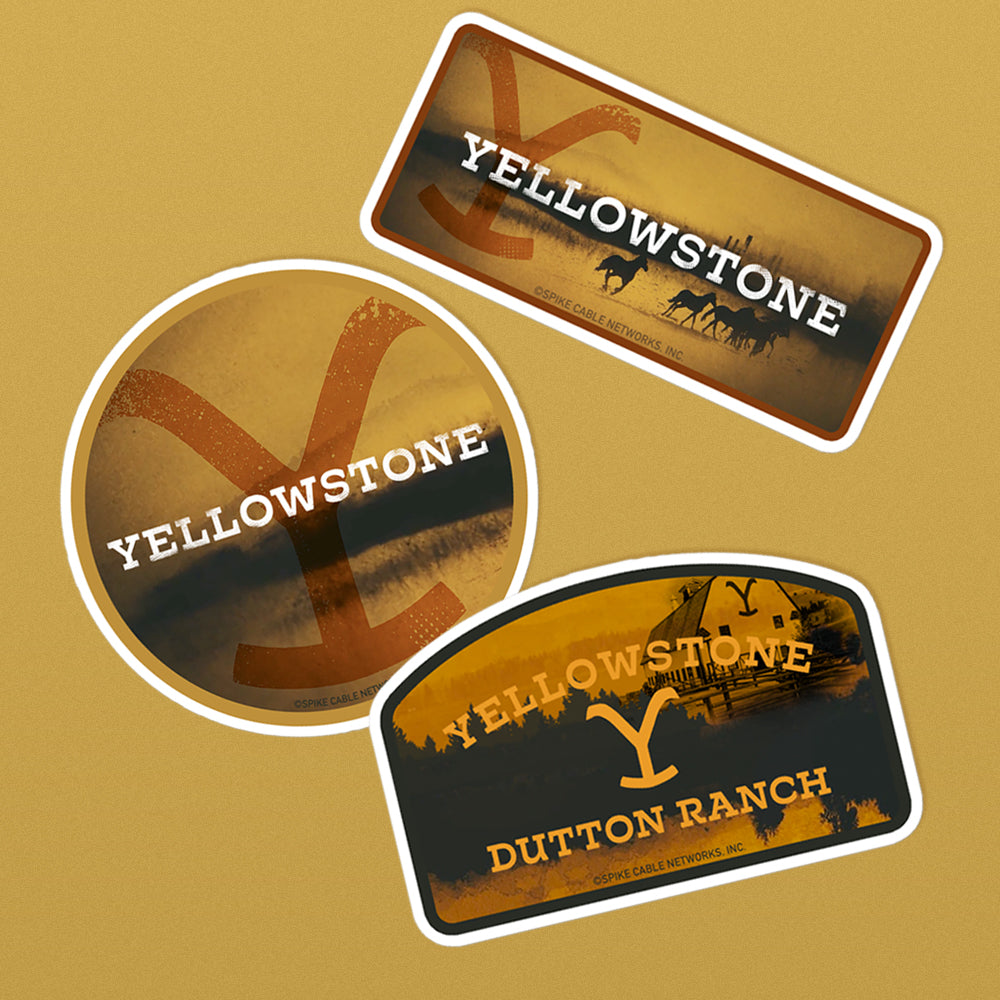 Yellowstone Logo Scenery Die Cut Sticker