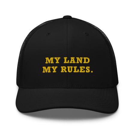 Yellowstone My Land My Rules Retro Trucker Hat