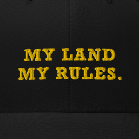 Yellowstone My Land My Rules Retro Trucker Hat