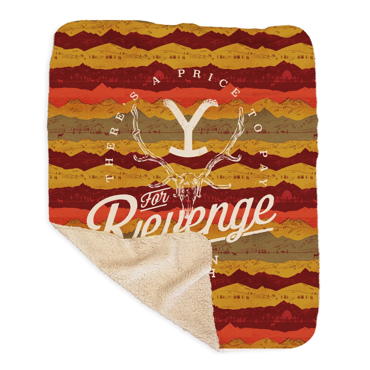 Yellowstone Revenge Sherpa Blanket