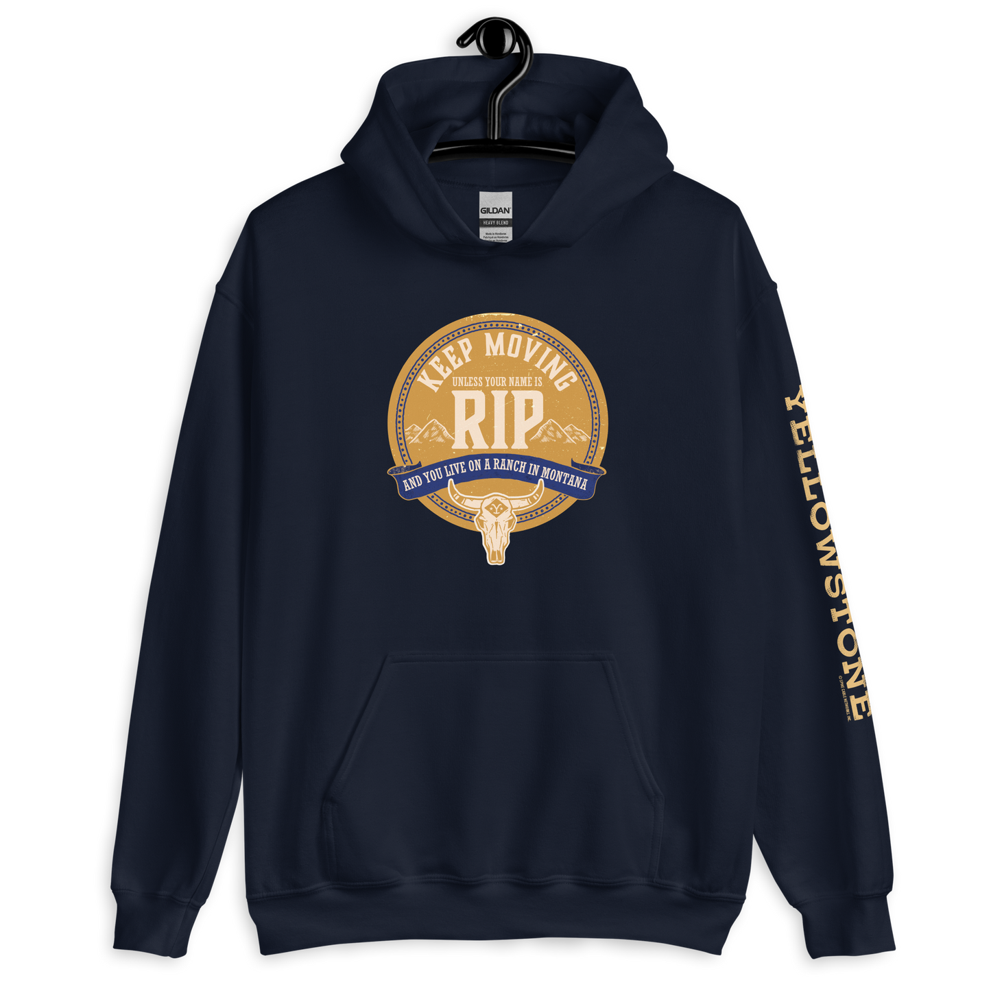 Yellowstone Keep Moving Unless You Are RIP Hooded Sweatshirt