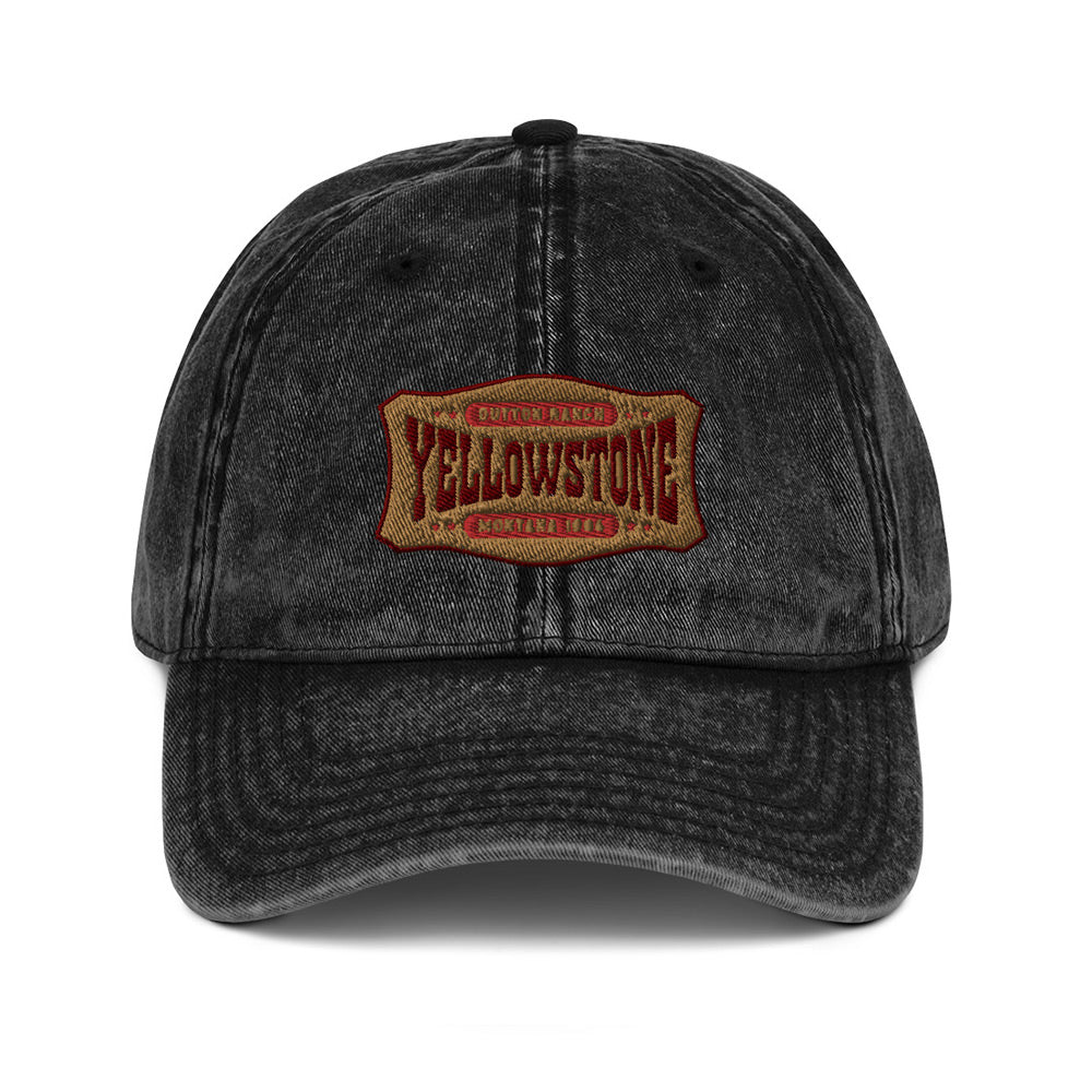 Yellowstone Patch Vintage Denim Hat