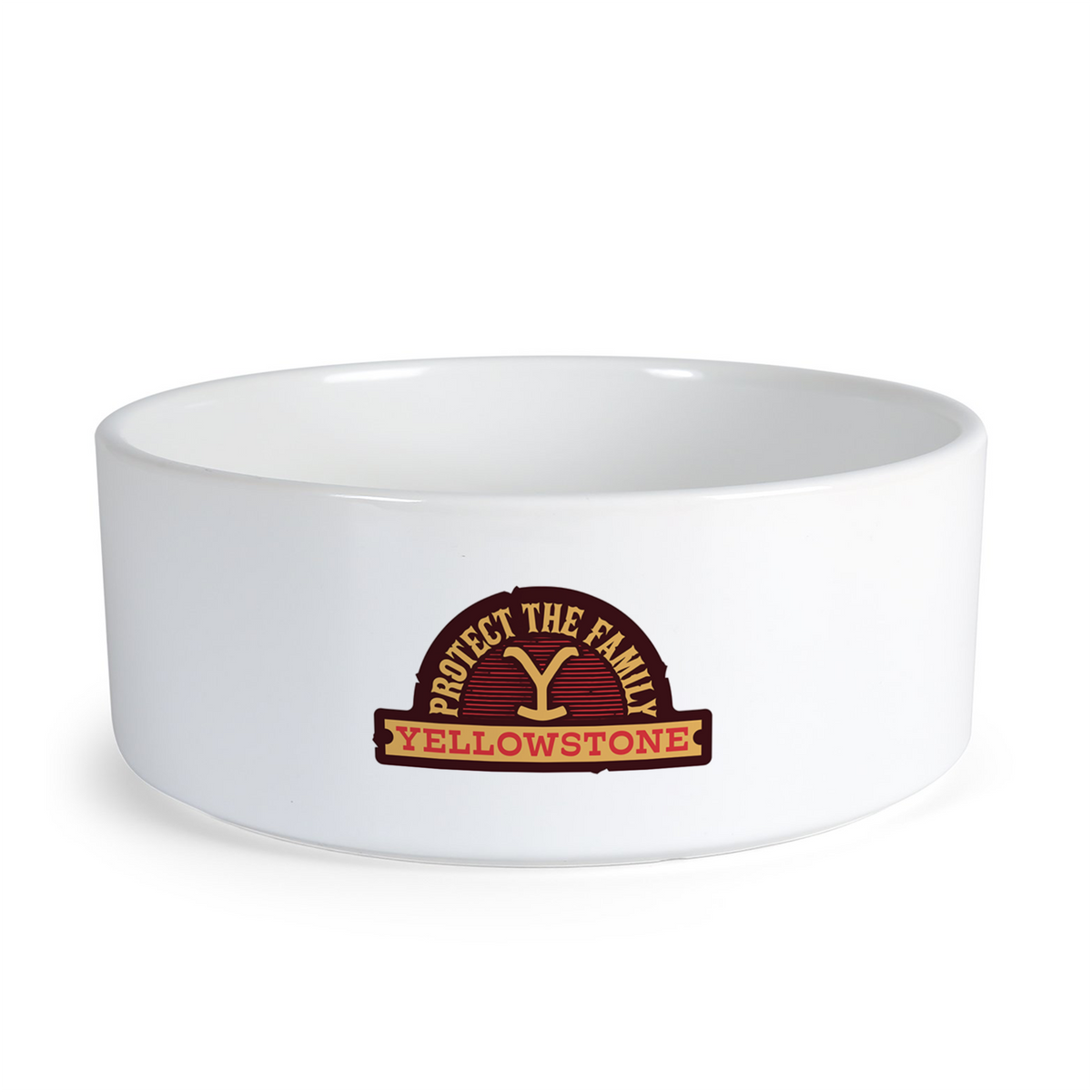 Yellowstone Protect the Family Patch Pet Bowl Yellowstone Shop