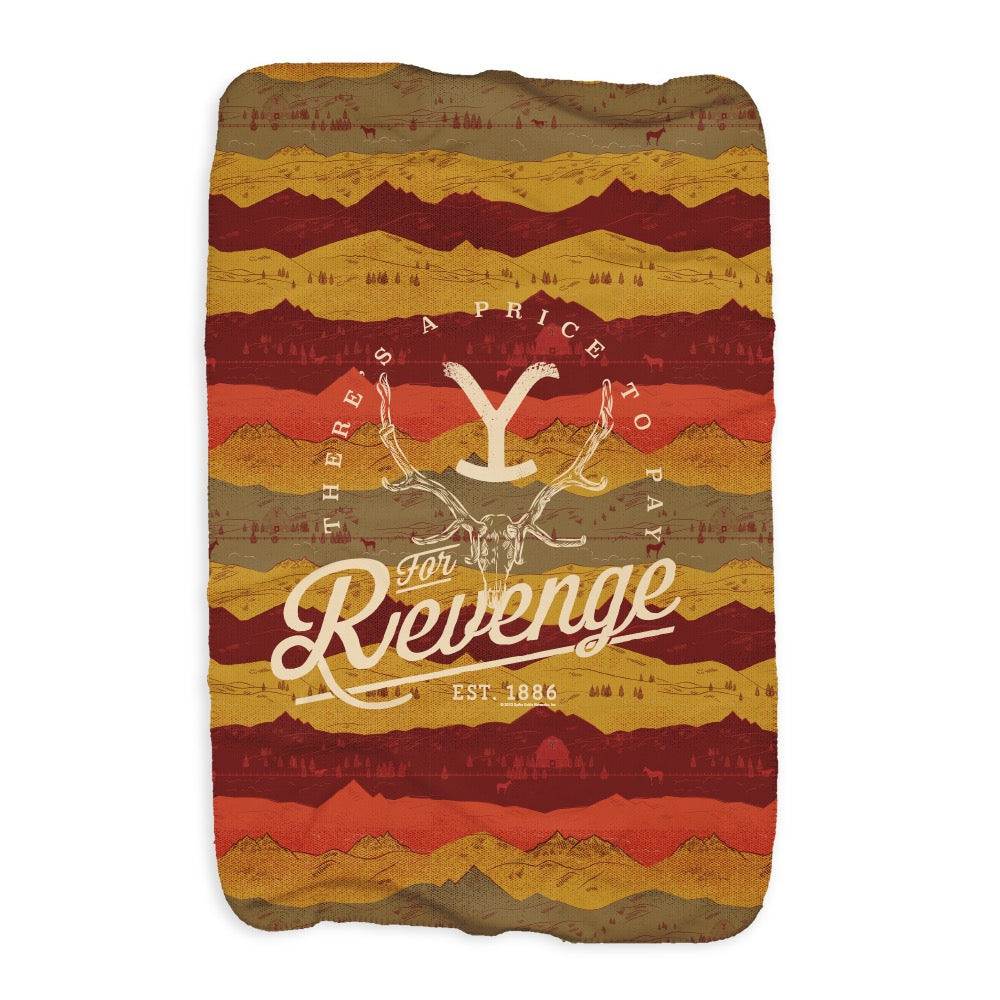 Yellowstone Revenge Sherpa Blanket