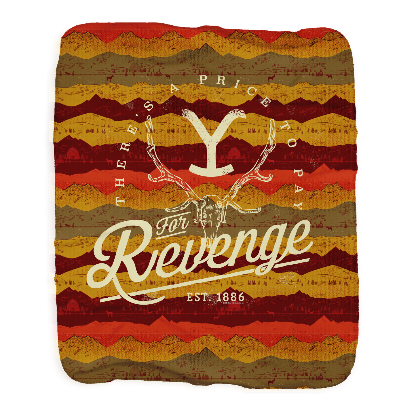 Yellowstone Revenge Sherpa Blanket