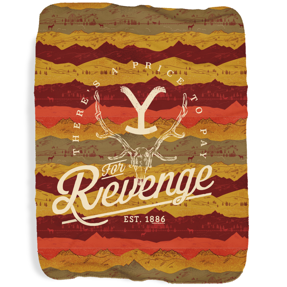 Yellowstone Revenge Sherpa Blanket