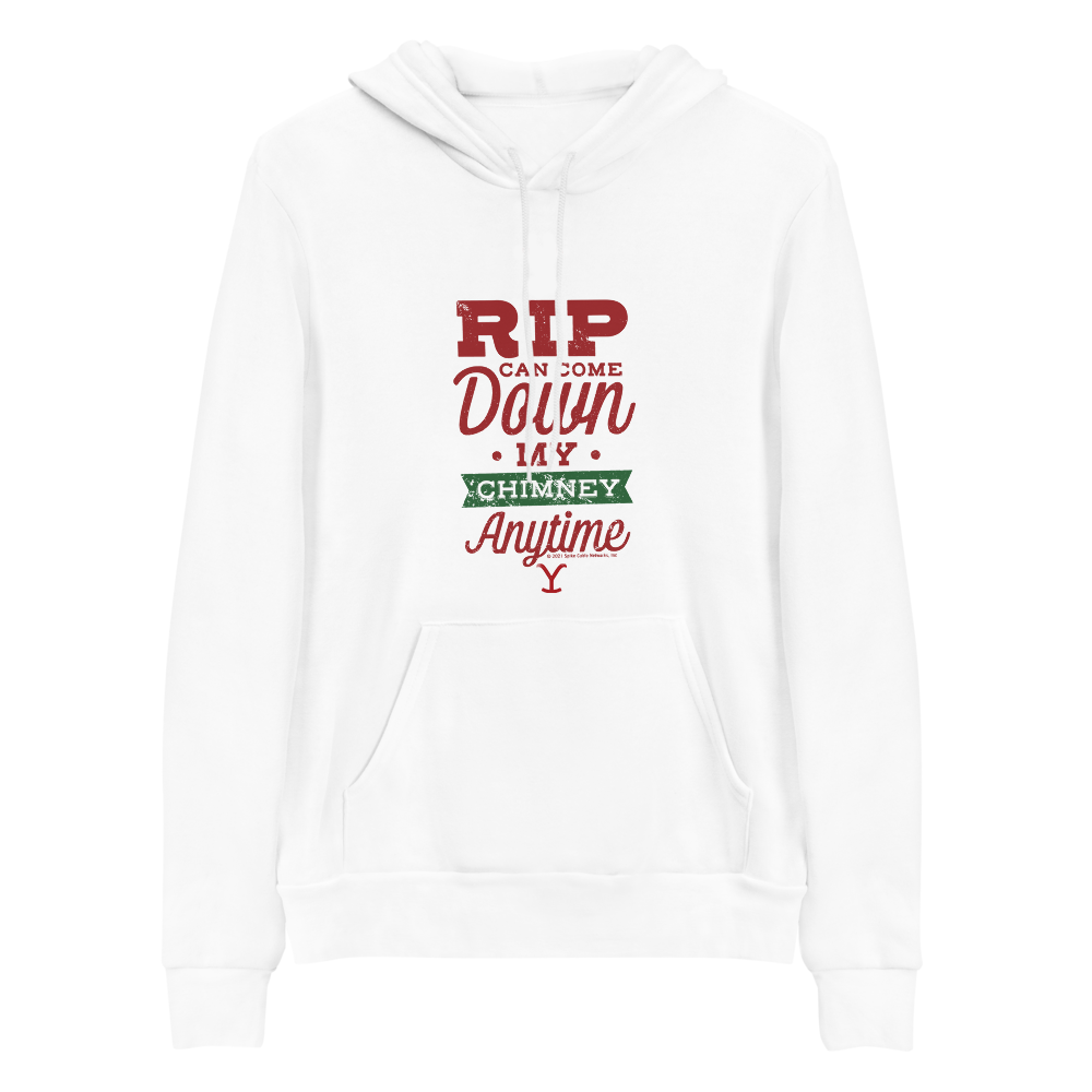 Yellowstone RIP Can Come Down My Chimney Any Time Adult Fleece Hooded Sweatshirt