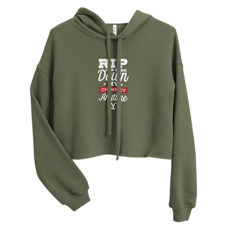 Yellowstone RIP Can Come Down My Chimney Any Time Women's Fleece Crop Hooded Sweatshirt