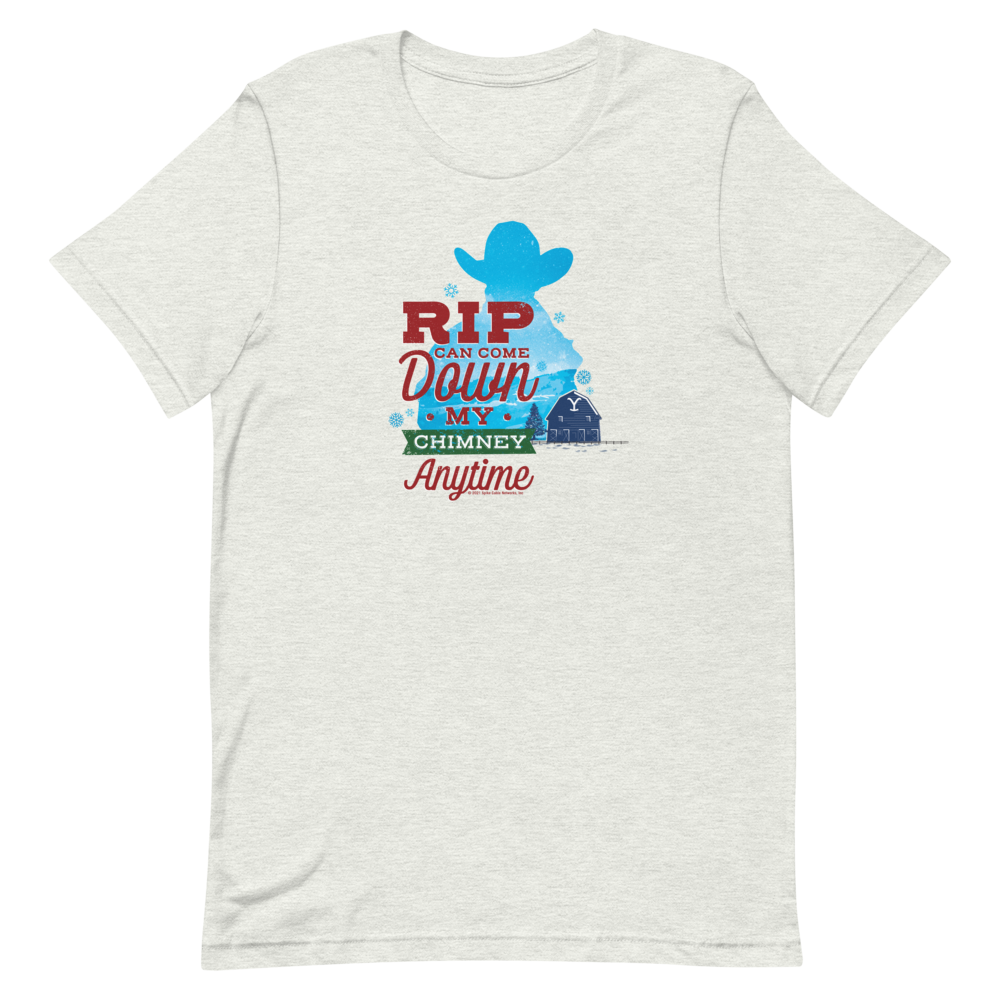 Yellowstone RIP Can Come Down My Chimney Any Time Silhouette Unisex Premium T-Shirt