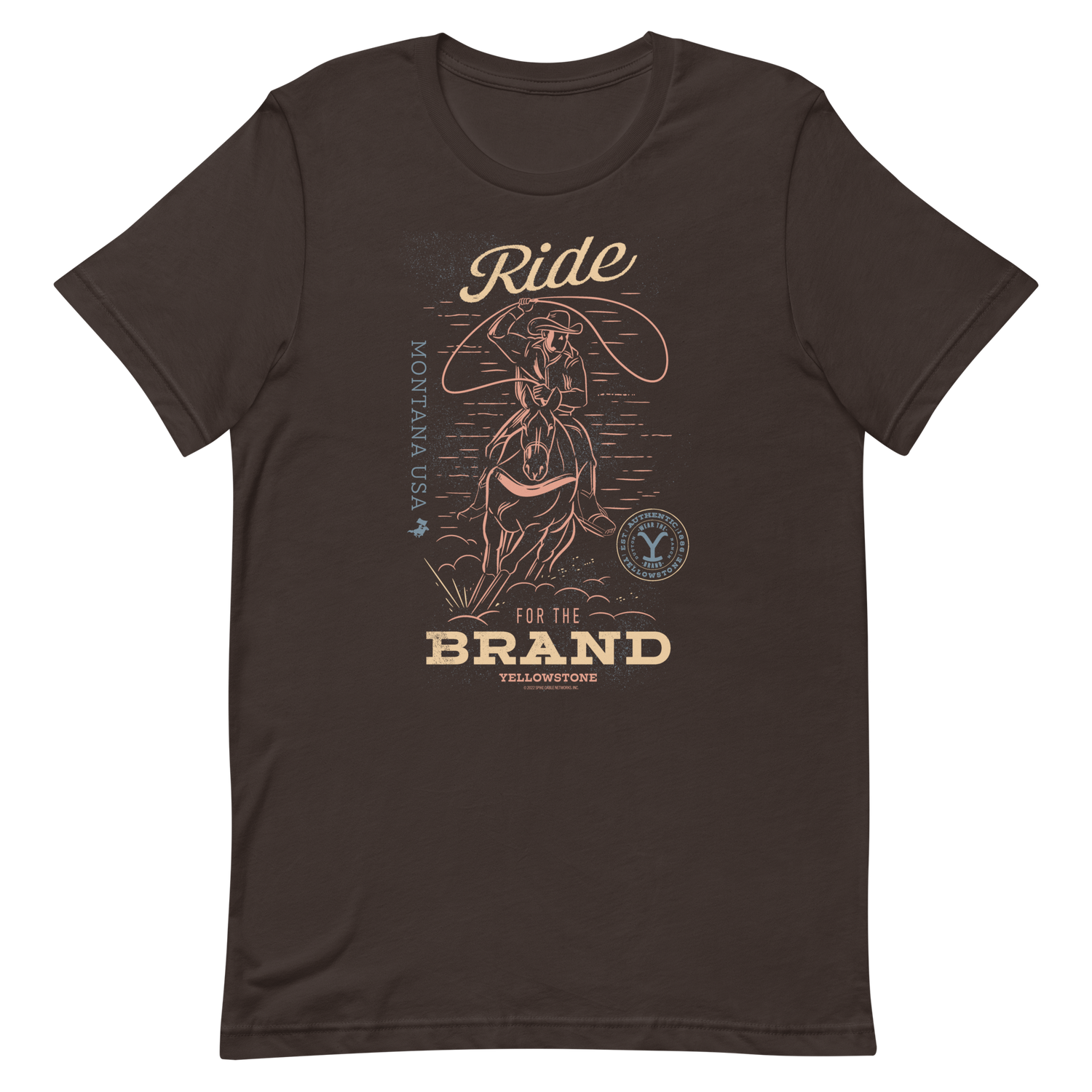 Yellow Riding Shirt Yellowstone Ride for the Brand Adult Short Sleeve T-Shirt