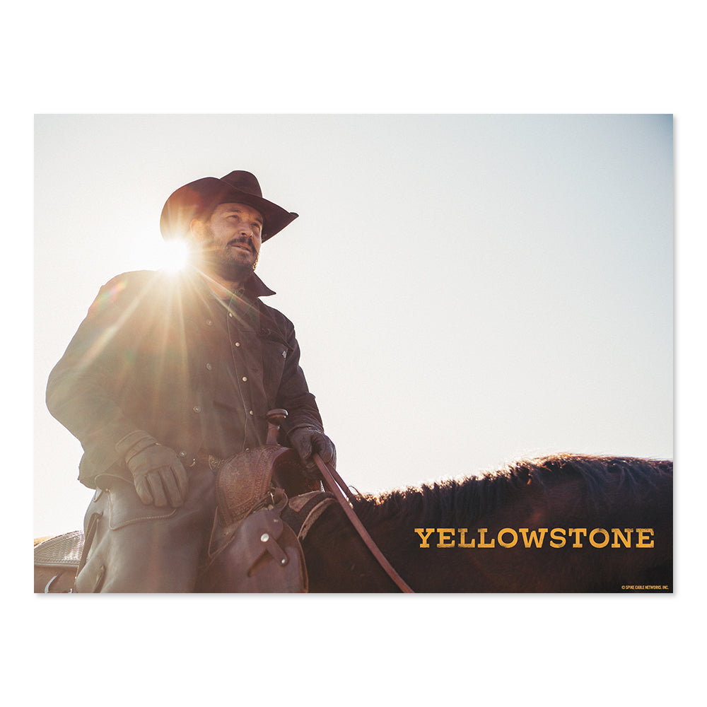 Yellowstone Rip Wheeler Satin Poster