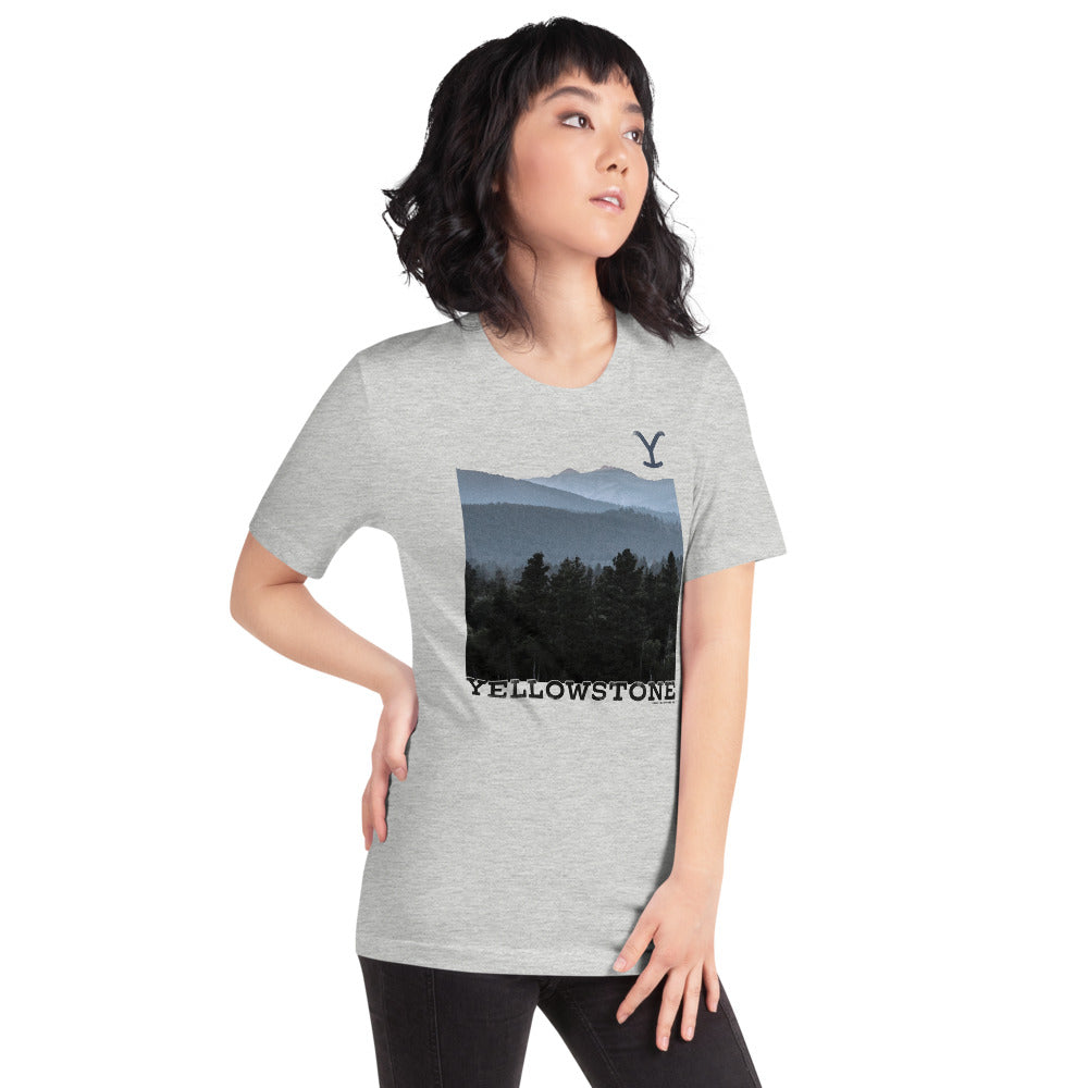 Yellowstone Scenery Adult Short Sleeve T-Shirt