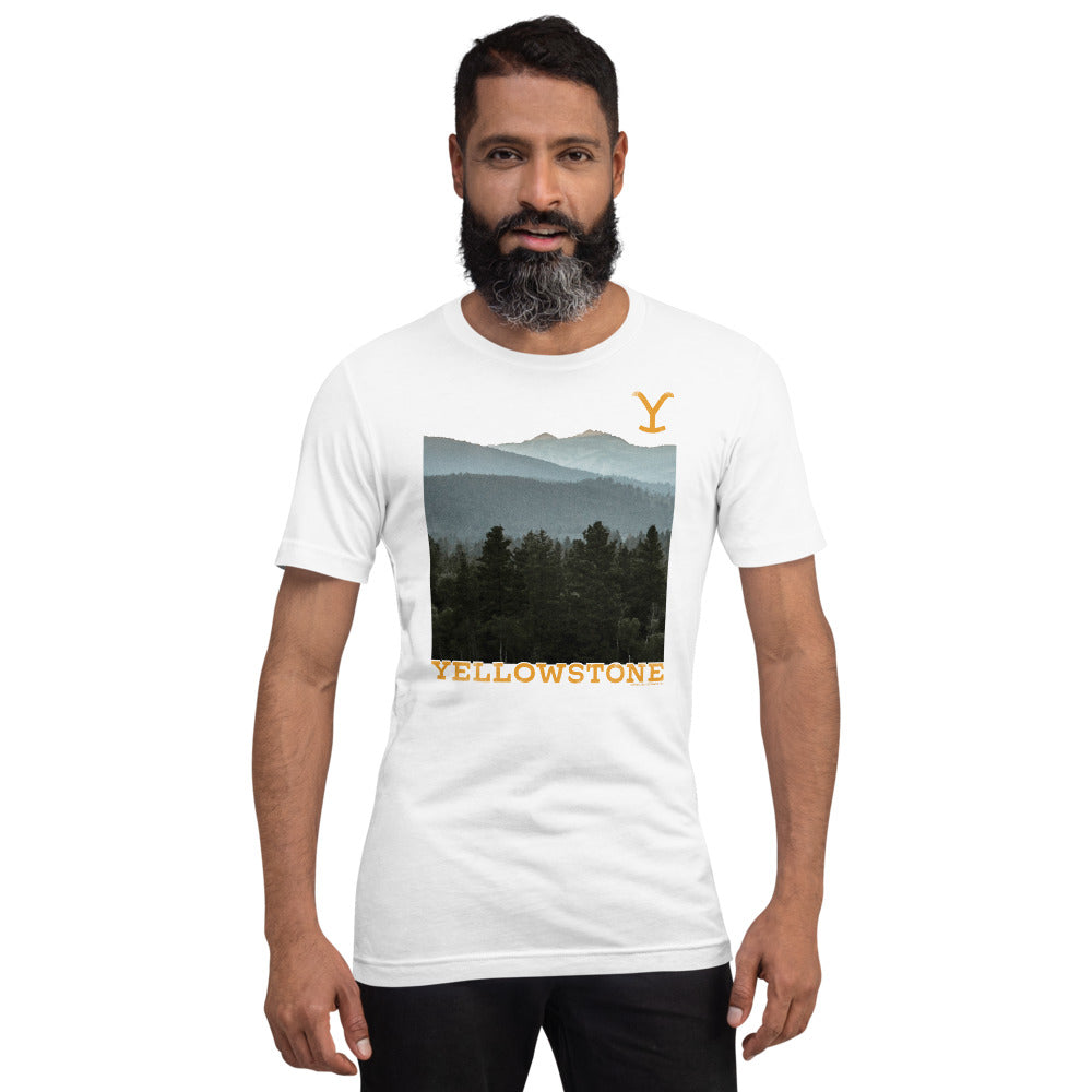 Yellowstone Scenery Adult Short Sleeve T-Shirt