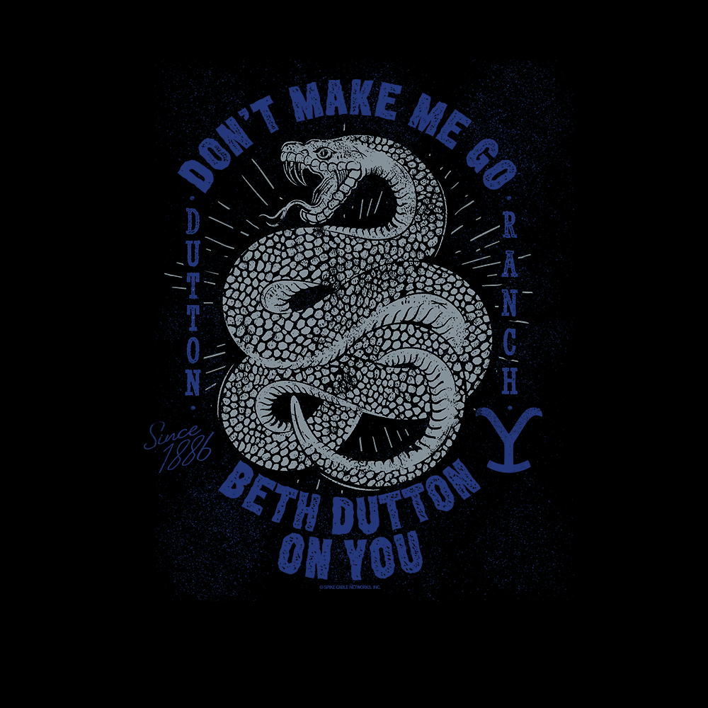 Yellowstone Snake Beth Dutton On You Fleece Crewneck Sweatshirt