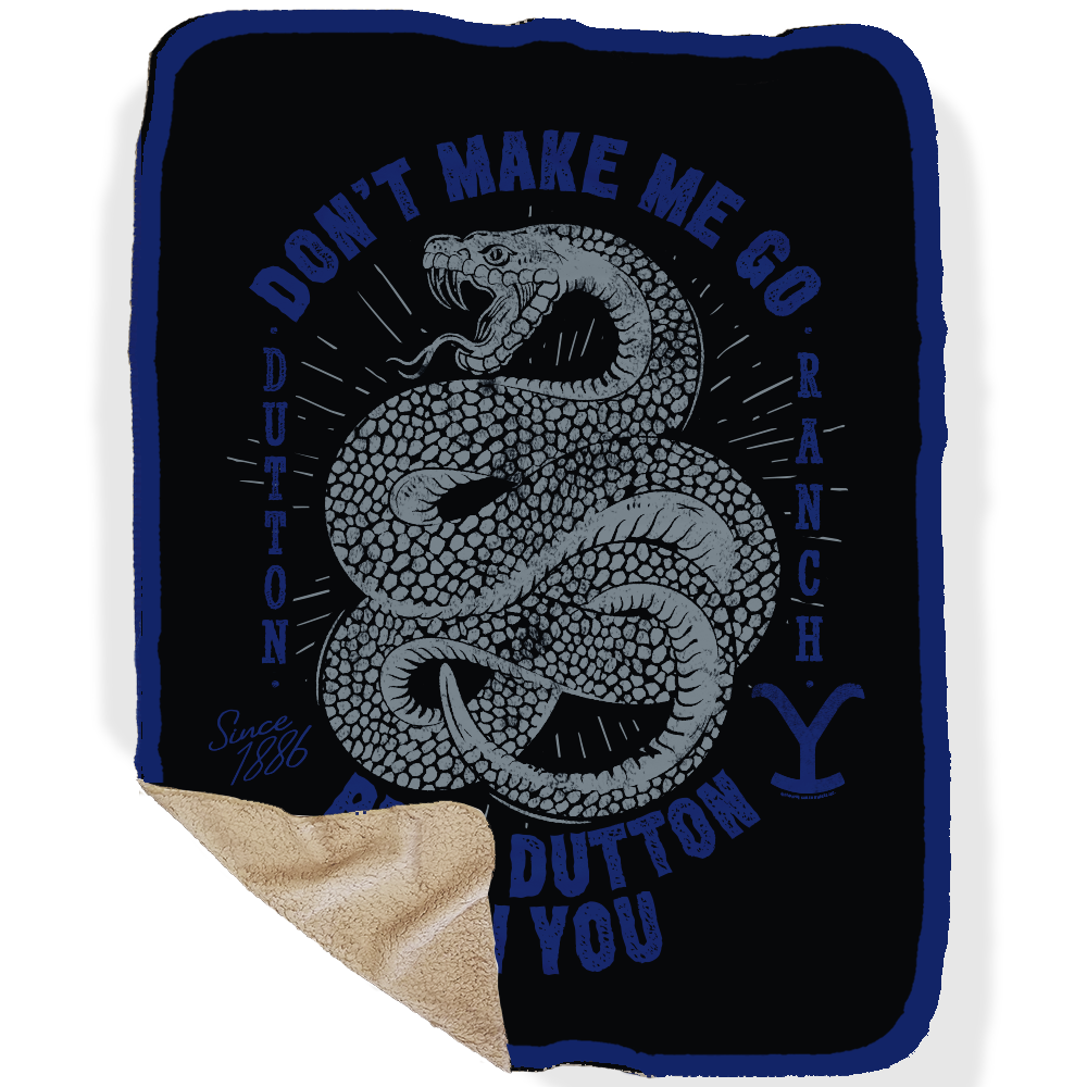 Yellowstone Snake Beth Dutton On You Sherpa Blanket