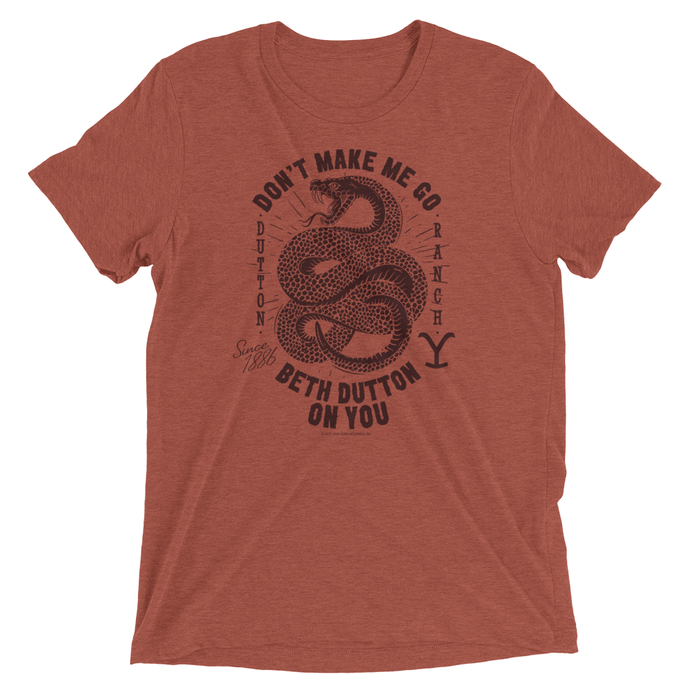 Yellowstone Snake Beth Dutton On You Unisex Tri-Blend T-Shirt