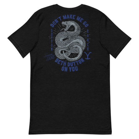 Yellowstone Y Logo Snake Beth Dutton On You Unisex Tri-Blend T-Shirt