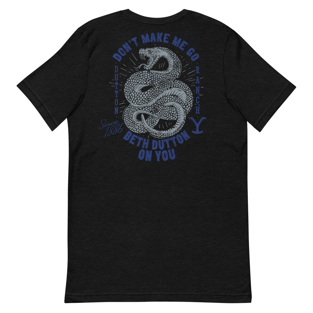 Yellowstone Y Logo Snake Beth Dutton On You Unisex Tri-Blend T-Shirt