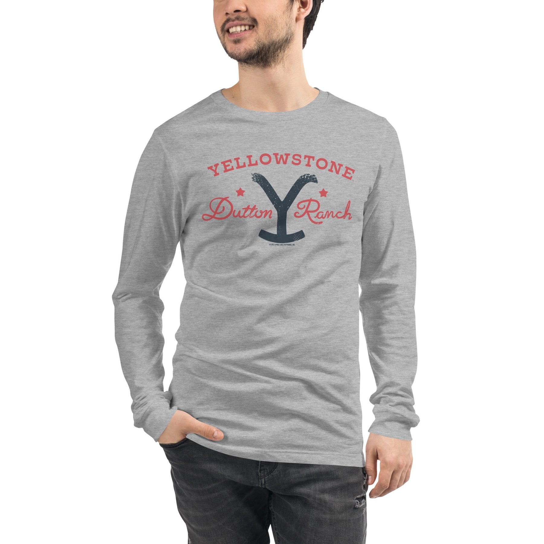 Yellowstone Dutton Ranch Star Adult Long Sleeve T-Shirt | Yellowstone Shop