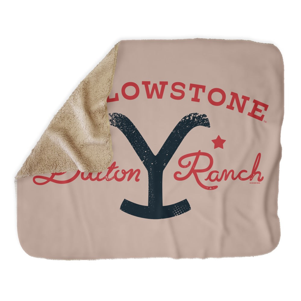 Yellowstone Dutton Ranch Star Sherpa Blanket