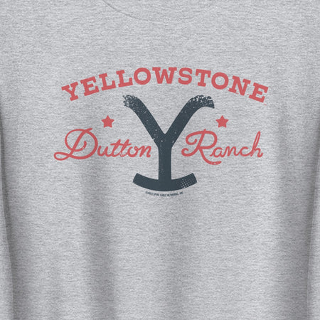 Yellowstone Dutton Ranch Star Fleece Crewneck Sweatshirt