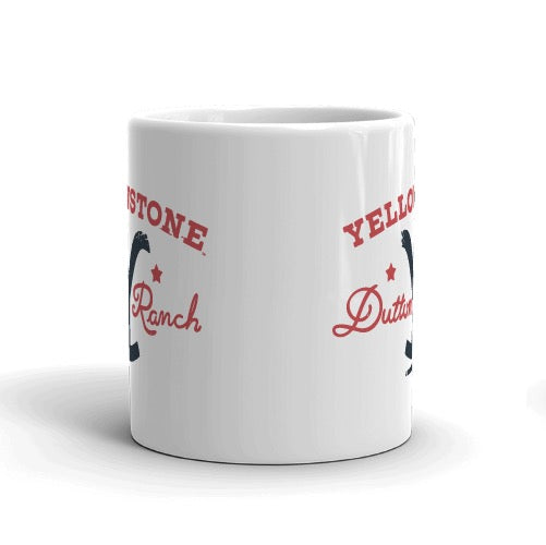 Yellowstone Dutton Ranch Star White Mug