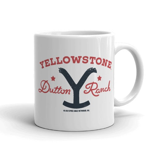 Yellowstone Dutton Ranch Star White Mug