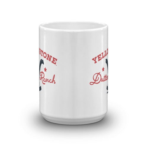 Yellowstone Dutton Ranch Star White Mug