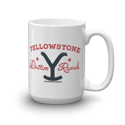 Yellowstone Dutton Ranch Star White Mug