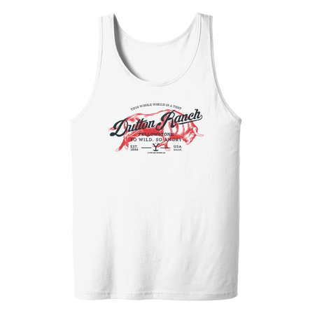 Yellowstone Dutton Ranch So Wild So Angry Adult Tank Top