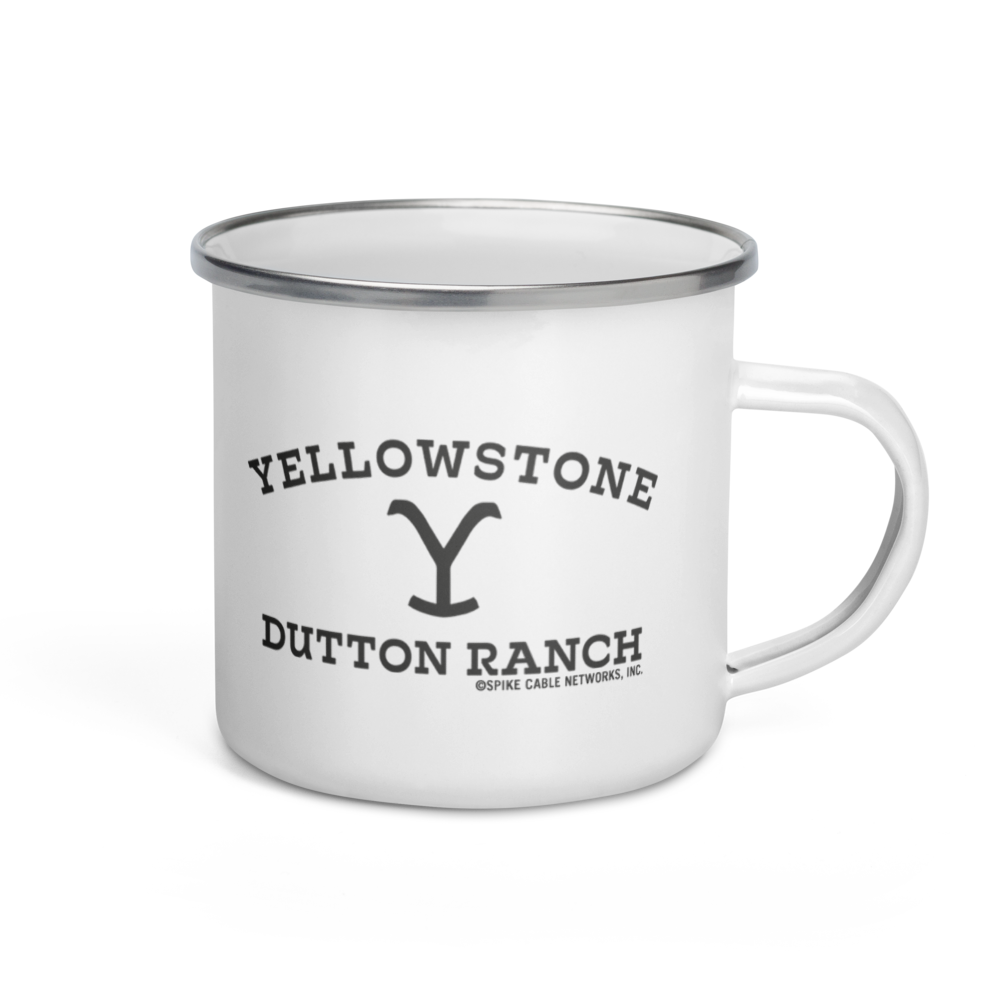 Yellowstone Taking You to the Train Station Enamel Mug