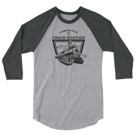 Yellowstone Taking You to the Train Station Unisex 3/4 Sleeve Raglan Shirt