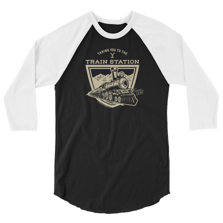 Yellowstone Taking You to the Train Station Unisex 3/4 Sleeve Raglan Shirt