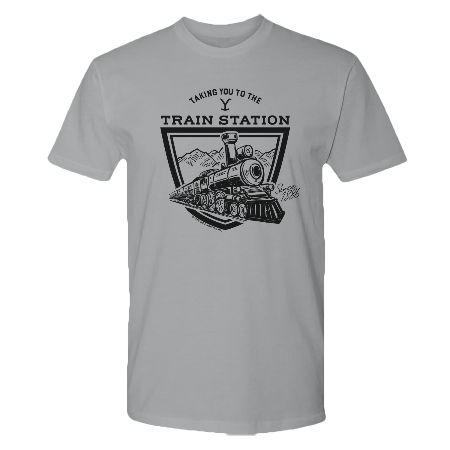 Yellowstone Taking You to the Train Station Adult Short Sleeve T-Shirt