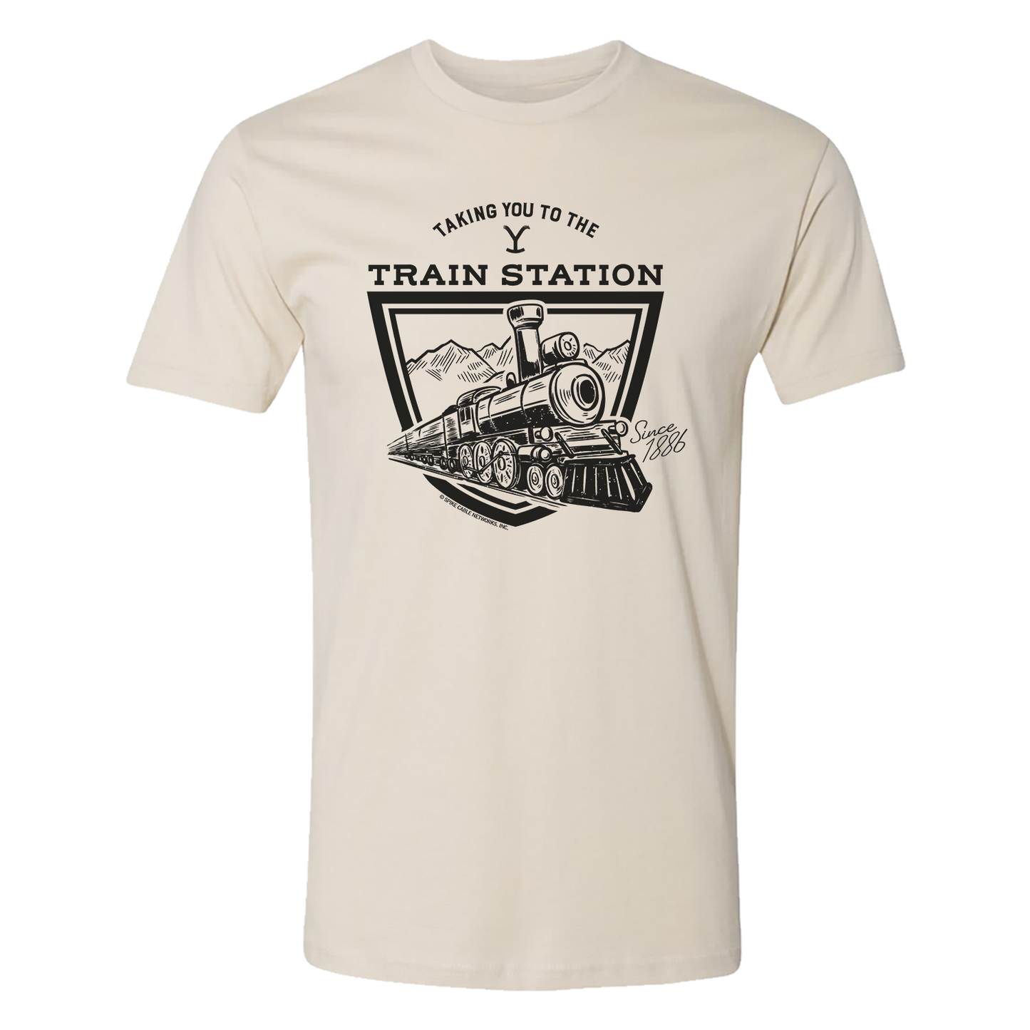 Yellowstone Taking You to the Train Station Adult Short Sleeve T-Shirt