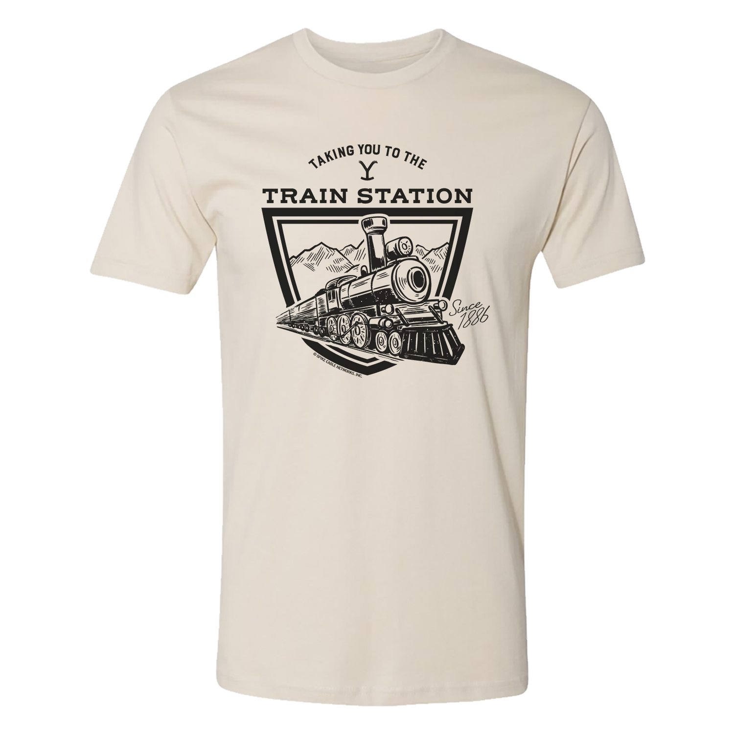 Yellowstone Taking You to the Train Station Adult Short Sleeve T-Shirt