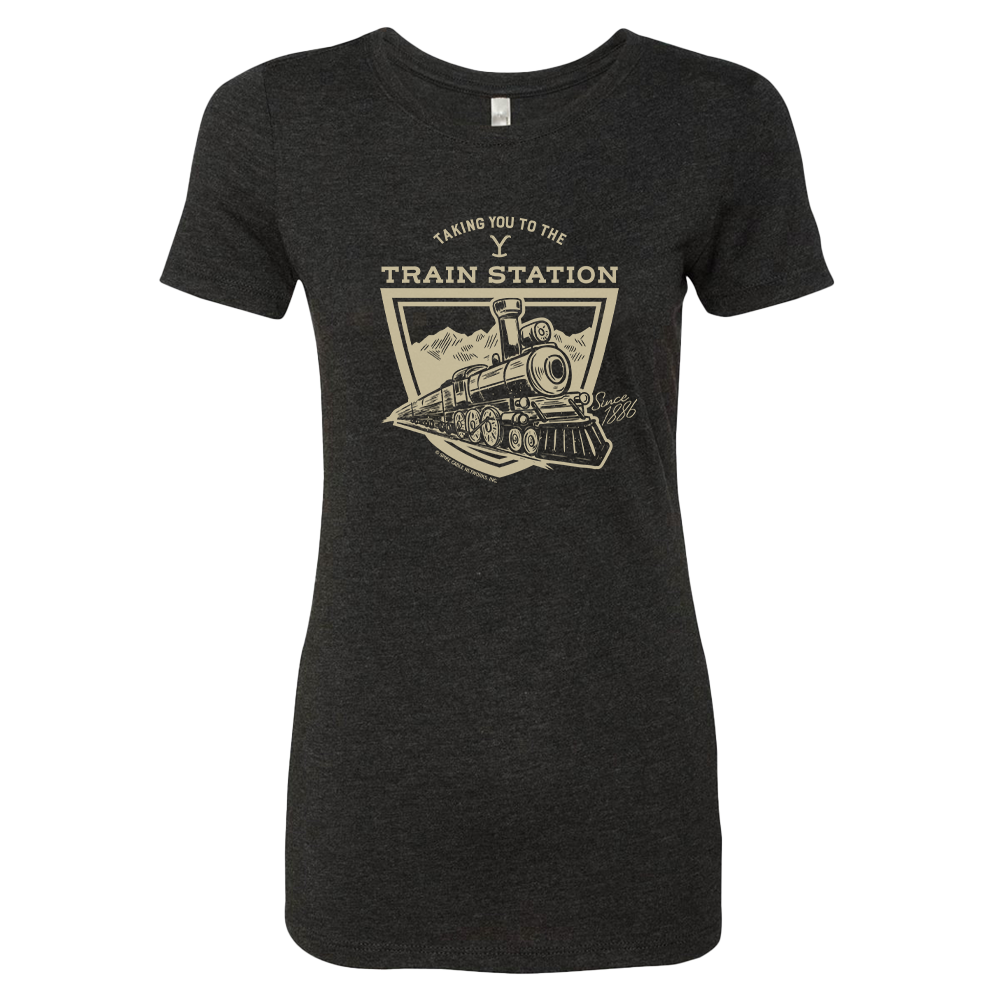 Yellowstone Taking You to the Train Station Women's Tri-Blend T-Shirt