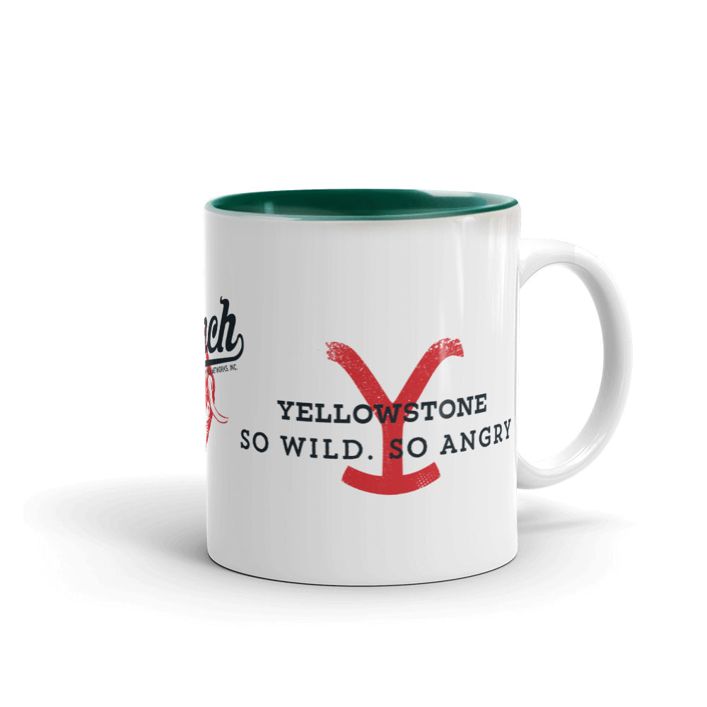 Yellowstone Dutton Ranch The Whole World Is A Test Two-Tone Mug