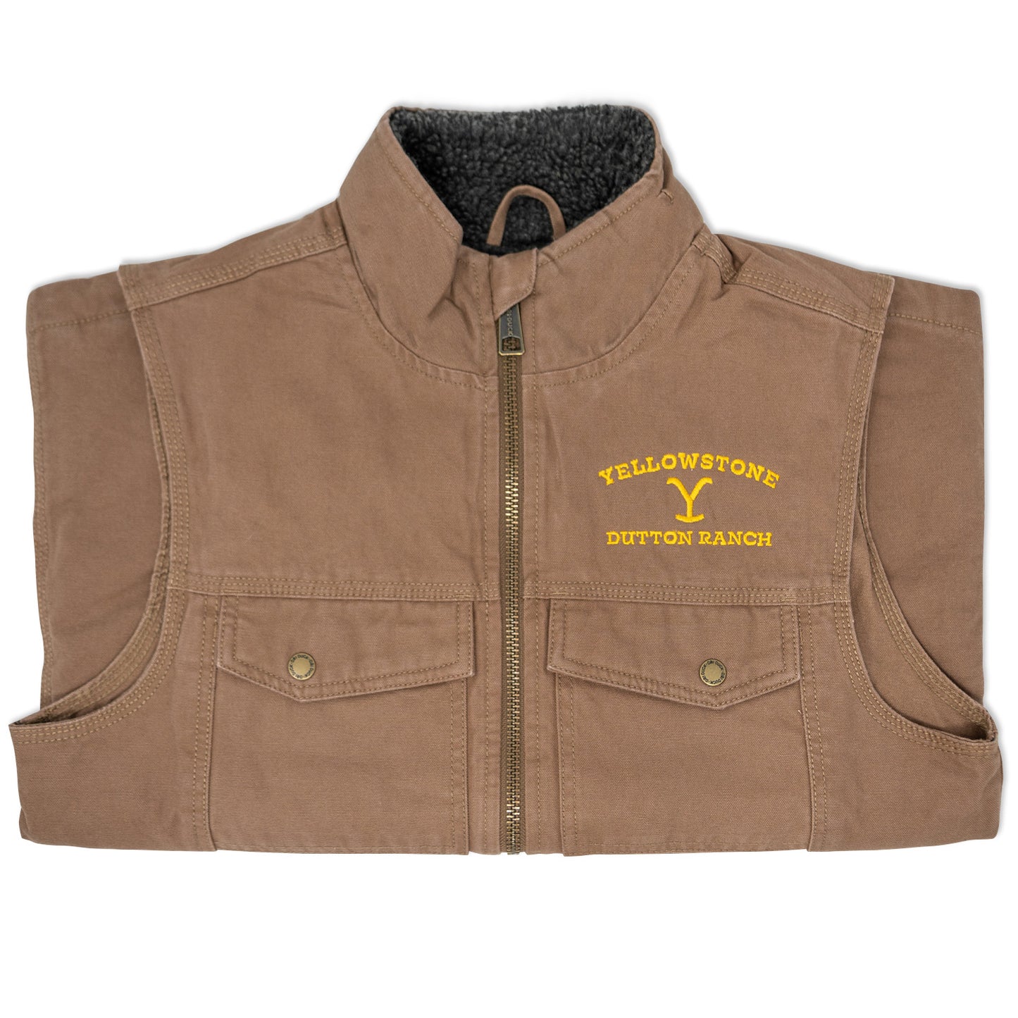 Yellowstone Dutton Ranch Logo Cloth Vest