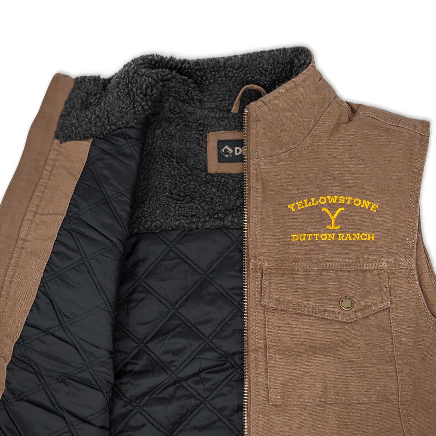 Yellowstone Dutton Ranch Logo Cloth Vest