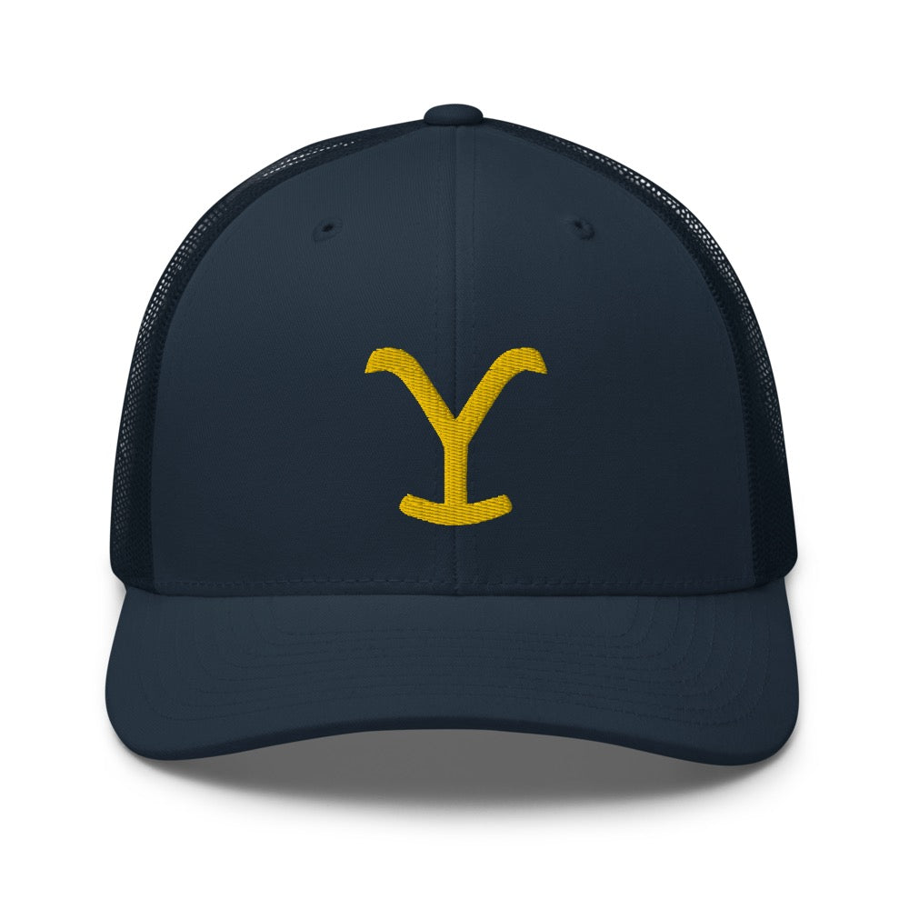 Yellowstone Y Logo Retro Trucker Hat