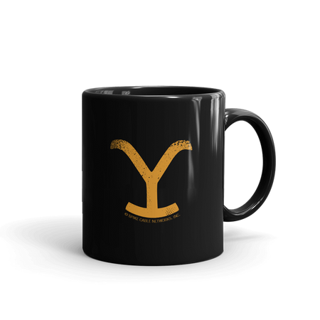 Yellowstone Your Girlfriend Keeps Looking At Me Black Mug