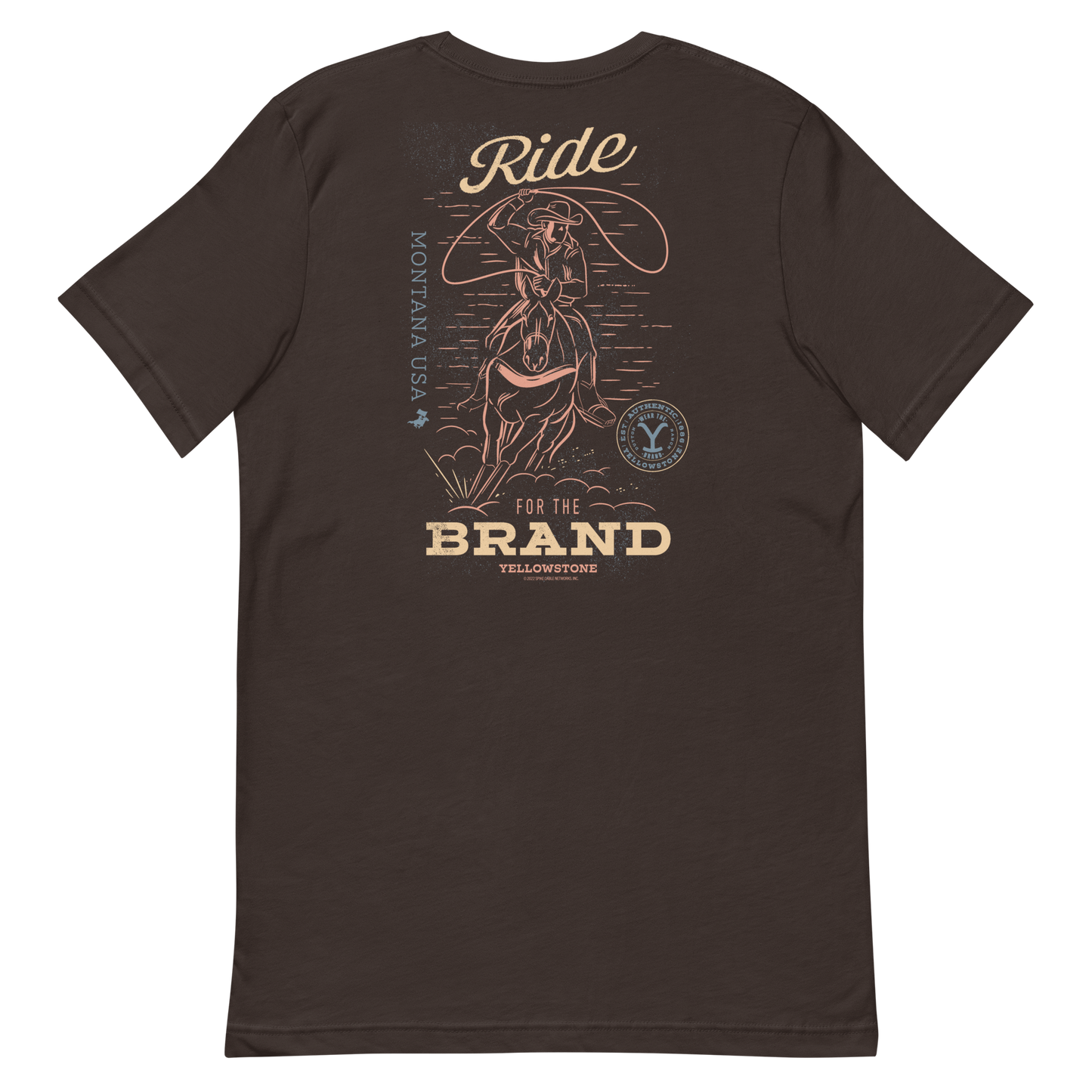 Yellowstone Y Logo Ride for the Brand Adult Short Sleeve T-Shirt