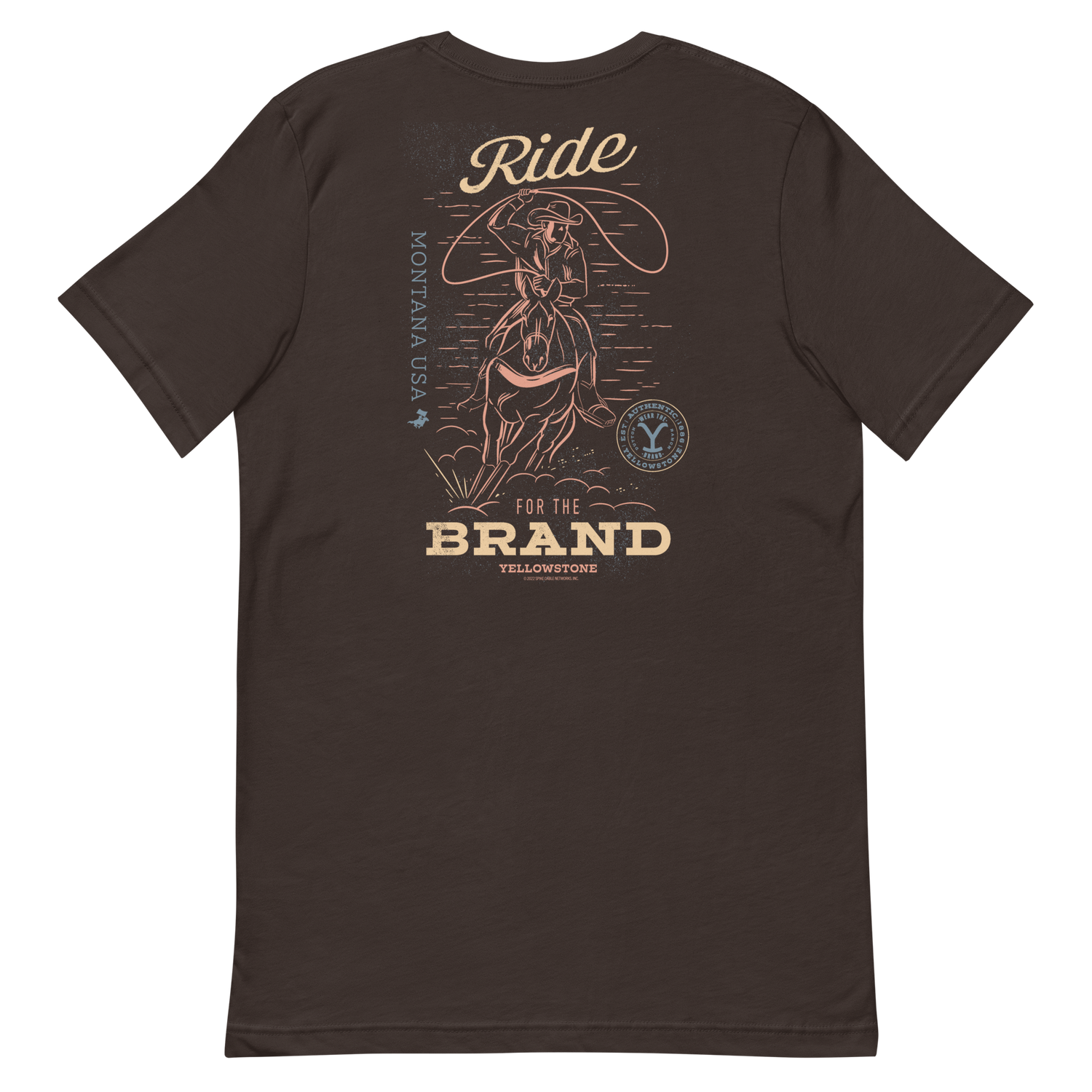 Yellowstone Y Logo Ride for the Brand Adult Short Sleeve T-Shirt