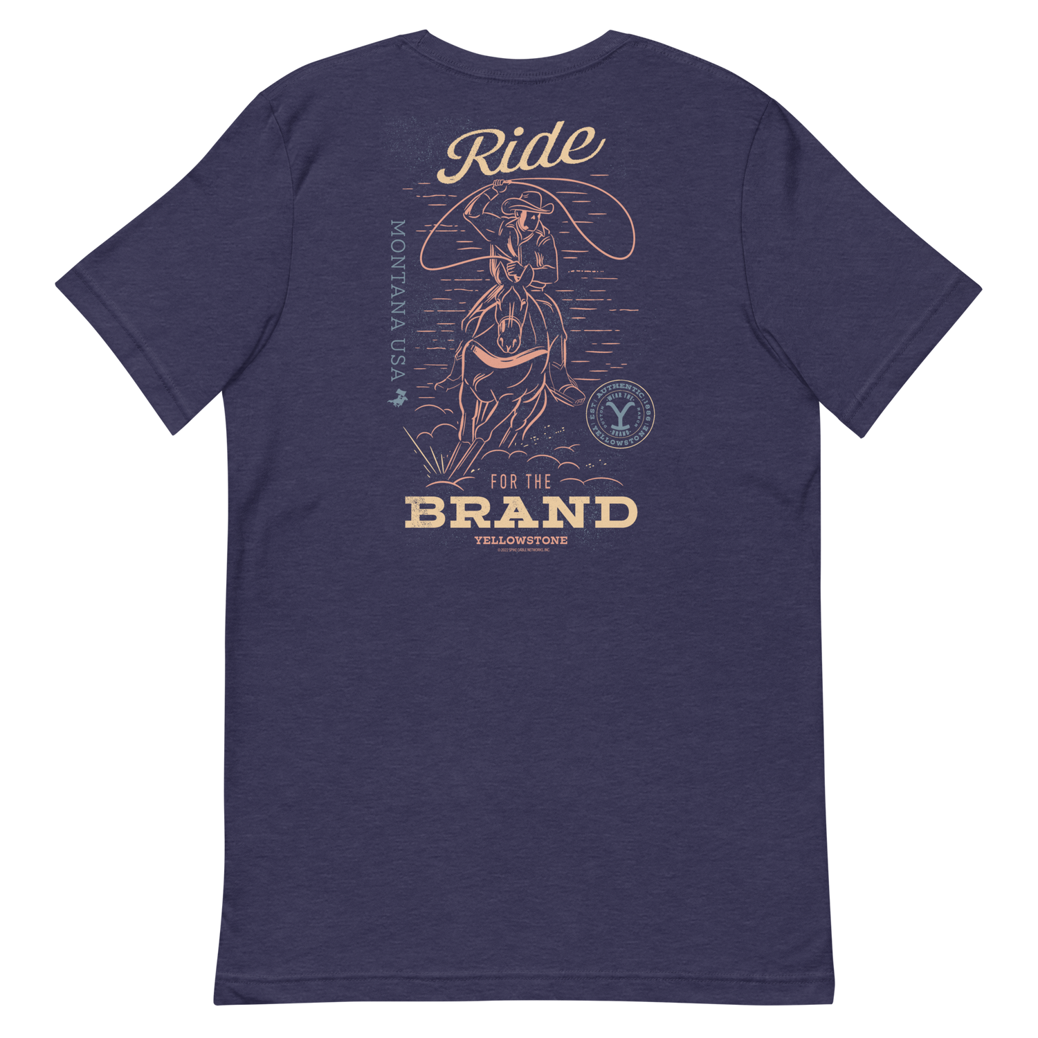 Yellowstone Y Logo Ride for the Brand Adult Short Sleeve T-Shirt