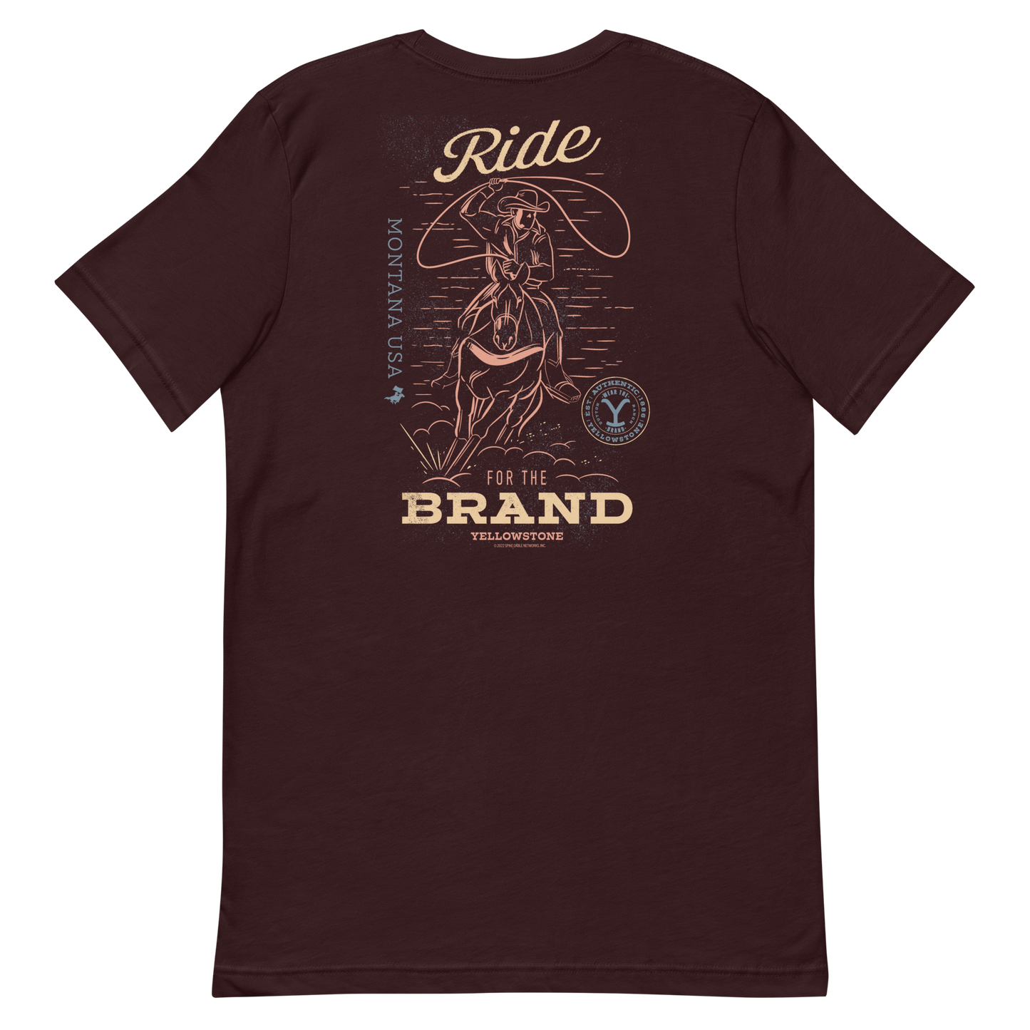 Yellowstone Y Logo Ride for the Brand Adult Short Sleeve T-Shirt